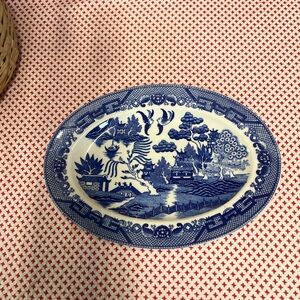 Vintage Bluewillow Japan platter